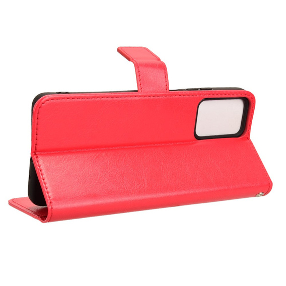 Flip case for Motorola Moto G24 / G24 Power / G04, Crazy Horse Wallet, red