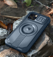 Armored case for iPhone 12 / iPhone 12 Pro, Dexnor CamProtect MagSafe, dark blue (Two frames)