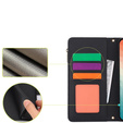 Flip case for Samsung Galaxy S24, Wallet Zipper Pocket RFID, with shoulder strap, black