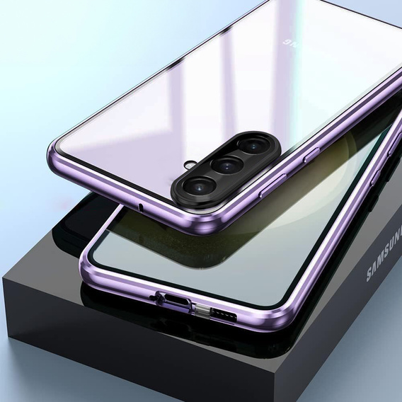 Case for Samsung Galaxy A36, Magnetic Dual Glass, purple
