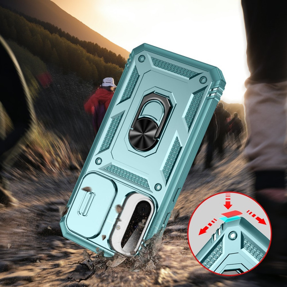 Case for Samsung Galaxy A56 5G, KickStand Camera Lens, green