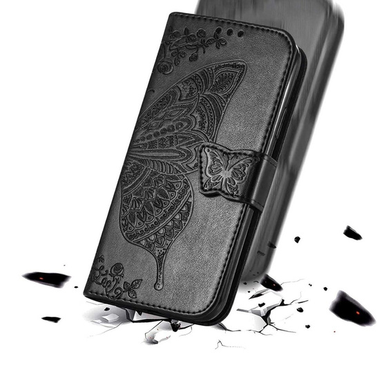 Flip case for Realme Note 50, Butterfly, black
