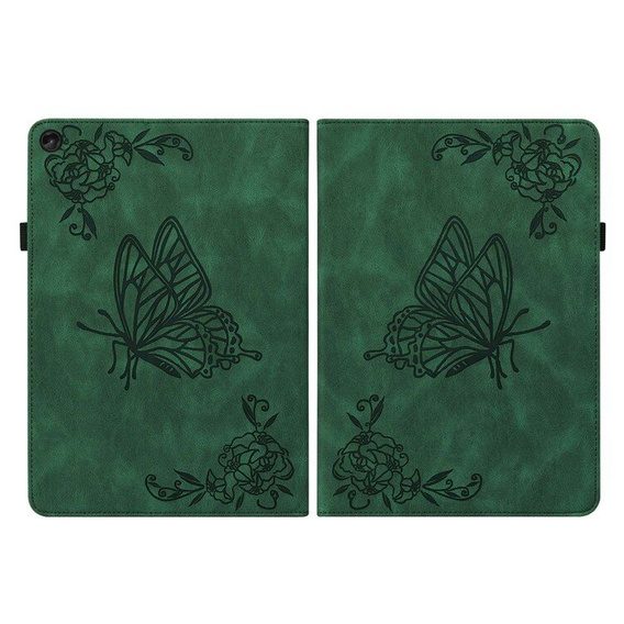 Case for Lenovo Tab M10 Plus 10.6 Gen 3 TB-125F TB-128F, Butterfly, green