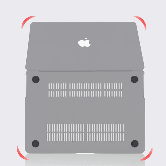 Case for MacBook Air 13 A2337 M1 A2179 A1932, HardShell, grey