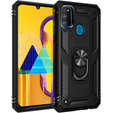 Armor Case for Samsung Galaxy M21, Nox Case Ring, black