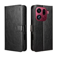 Crazy Horse Wallet flip case for Oppo Find X9 Pro