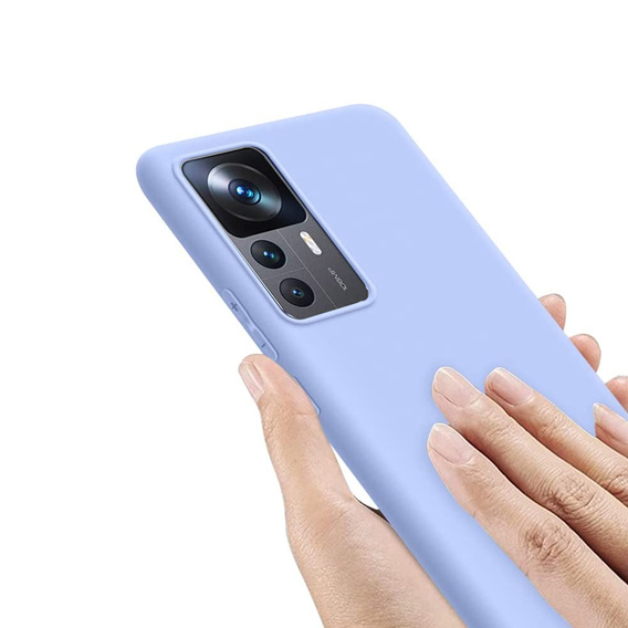 Case for Xiaomi 12T 5G / 12T Pro 5G, Silicone Lite, purple