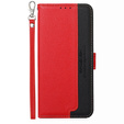 Flip case for Motorola Moto G42 4G, KHAZNEH RFID, Dual Color, red