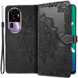 Flip case for Oppo Reno 10 / 10 Pro, Mandala, black