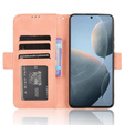 Flip case for Xiaomi Poco F6 Pro, Card Slot, pink