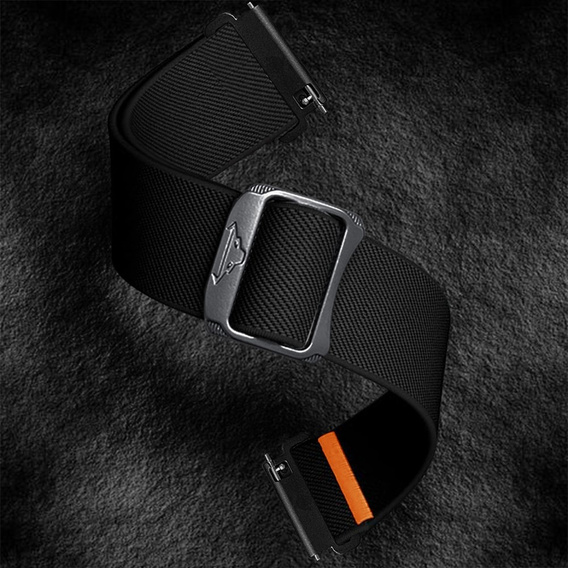 Nylon strap for Samsung Galaxy Watch Active 22mm, Black