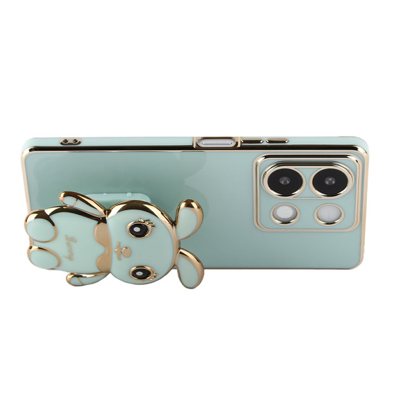 Case for Xiaomi Redmi Note 13 5G, Rabbit, green + 9H Tempered Glass