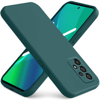 Case for Samsung Galaxy A13 4G, Silicone Lite, dark green