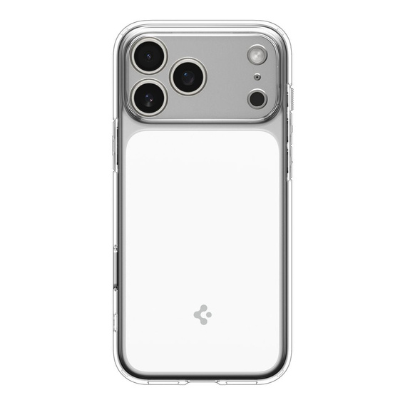 Spigen MagSafe Case for iPhone 17 Pro Max, Ultra Hybrid "T", Clear/White