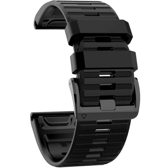 QuickFit Silicone Strap for Garmin Fenix 26mm, Black
