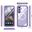 Case for Samsung Galaxy S25+ Plus, Shockproof, with glass, for MagSafe, purple