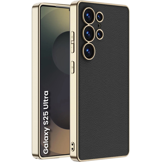 Case for Samsung Galaxy S25 Ultra, GKK Leather, black