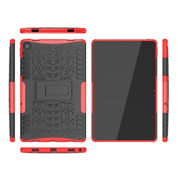 Case for Lenovo Tab M10 Plus Gen 3 TB-125F TB-128F, Tire Armor, red