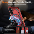 Magnetic case with stand for Samsung Galaxy A57 5G, red