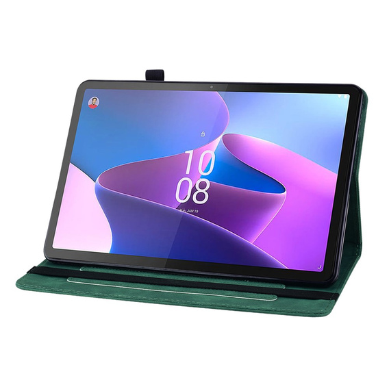 Case for Lenovo Tab P11 Gen 2, Wallet Pen Slot, green