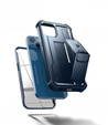 Armored case for iPhone 13 / 14, Dexnor Full Body, dark blue