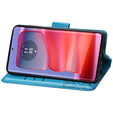 Flip case for Motorola Edge 50 Ultra, Butterfly, blue