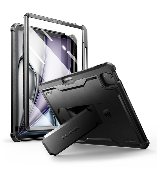 Armored case for iPad Air 13" 2025/2024 (7/6 gen.), Dexnor Full Body, black