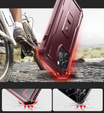 Armored case for iPhone 14 Pro Max, Dexnor Full Body, red