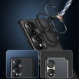 Leather case for Honor 70 5G, leather hybrid, black