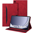 Case for Samsung Galaxy Tab A9+, Classic, with space for stylus, red