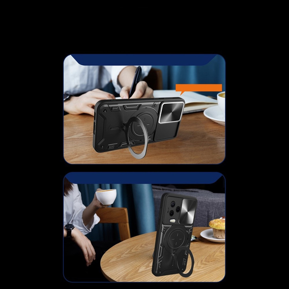 Armor case for Infinix Note 12 2023, CamShield Slide, black