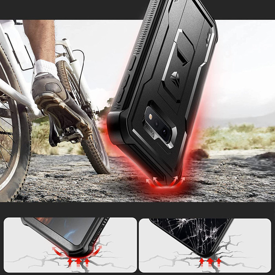 Armored case for Samsung Galaxy S10e, Dexnor Full Body, black