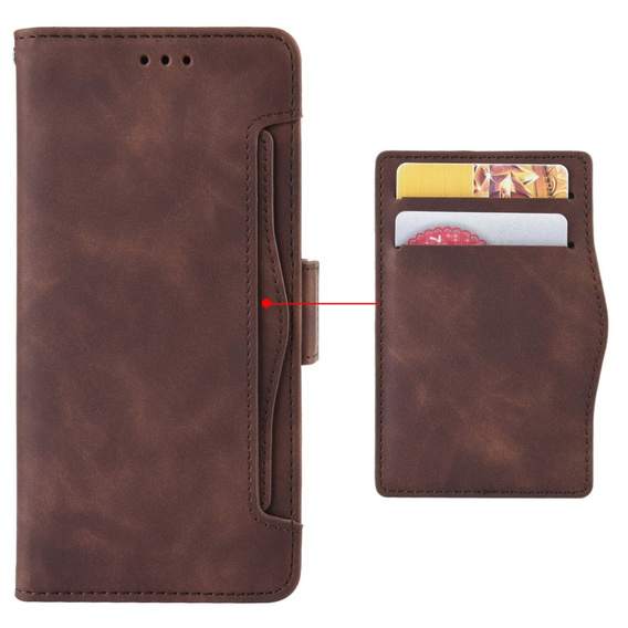 Flip case for Google Pixel 8A, Card Slot, brown