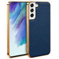 Case for Samsung Galaxy S21, Cowhide Leather, blue