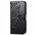 Flip case for Samsung Galaxy M15 5G, Butterfly, black