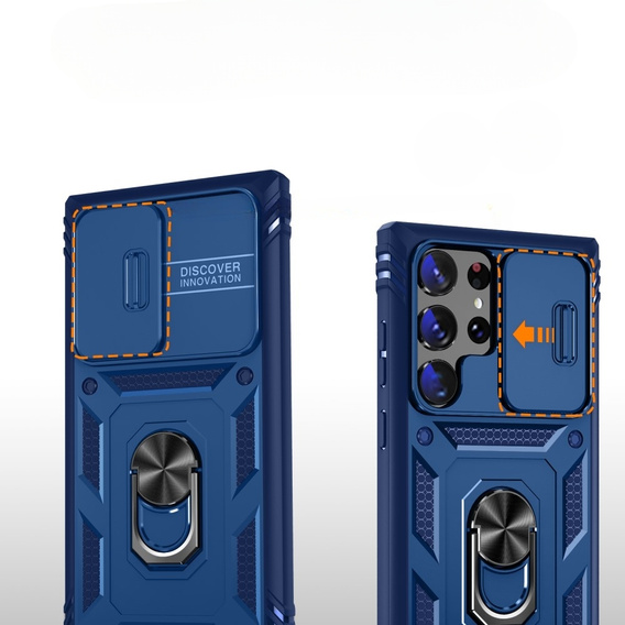 Case for Samsung Galaxy S23 Ultra, CamShield Slide, blue