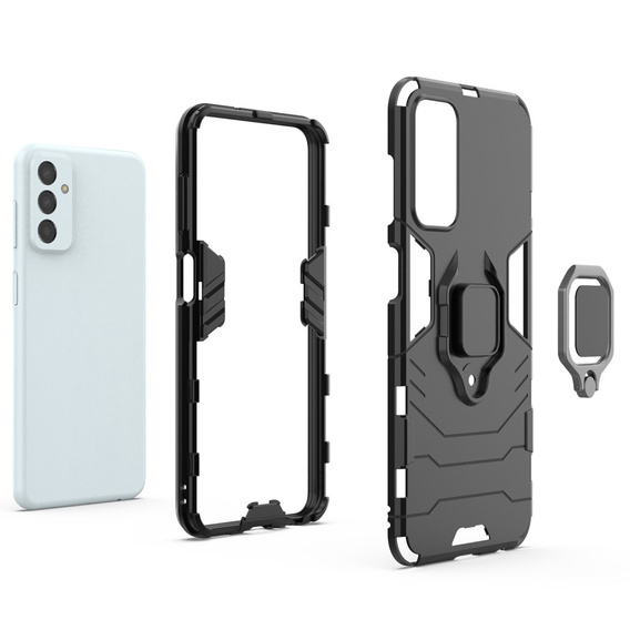 Case for Samsung Galaxy M13 4G, Kickstand Ring, black