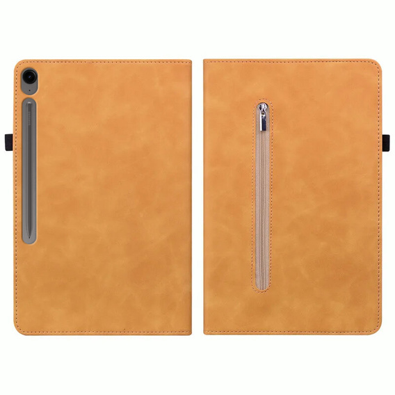 Case for Samsung Galaxy Tab S10 Lite / S10 FE / S9 FE, Wallet Pen Slot, yellow