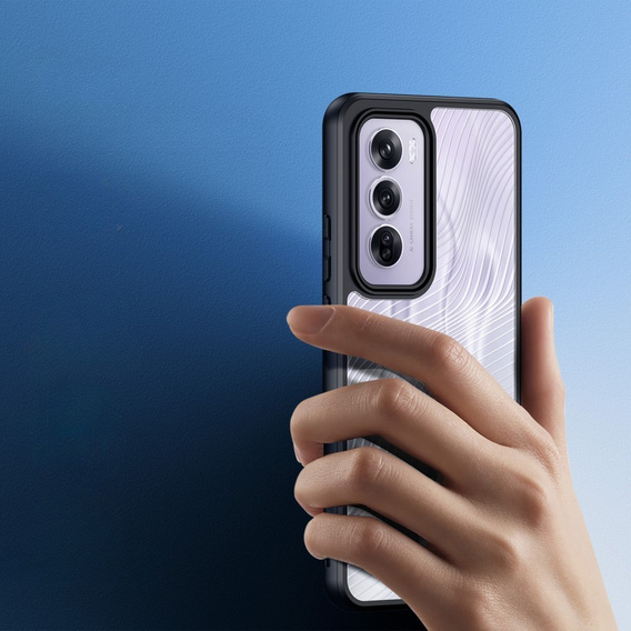 DuxDucis case for Oppo Reno 12 Pro, Aimo case, transparent / black