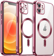 Case for iPhone 11, Electro MagSafe, pink + Screen Glass