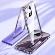 Case for iPhone 14 Pro, Magnetic Dual Glass, purple