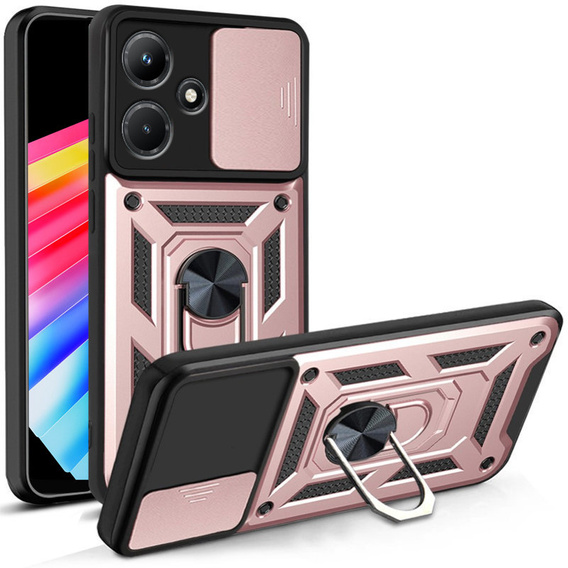 Case for Infinix Hot 30i, CamShield Slide, pink rose gold