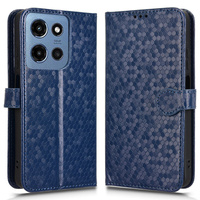 Flip case for Motorola Moto G86 5G, Wallet Rhombus, blue
