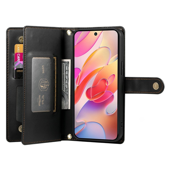 Flip case for Samsung Galaxy A56 5G, Wallet Zipper Pocket, black