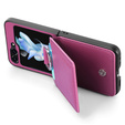 Case for Samsung Galaxy Z Flip7 FE / Z Flip6, Card Slot Ring Case, purple