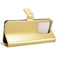 Flip case for Xiaomi Redmi Note 13 Pro 5G, Crazy Horse Wallet, gold