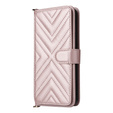 Crossbody Leather Wallet flip case for Oppo Reno 13F 5G, pink