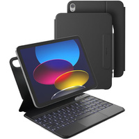 Keyboard case for iPad 11" 2025 A16 (11 gen.) / iPad 10.9" 2022 (10 gen.), Dexnor Magnetic Keyboard Touchpad, black