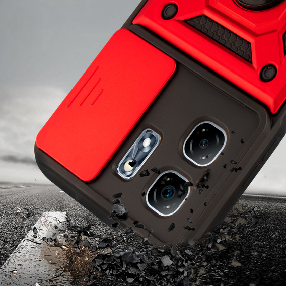 Case for Infinix Hot 50i 4G, CamShield Slide, red