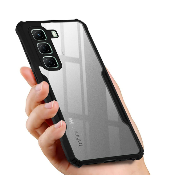 Case for Infinix Hot 50 4G, AntiDrop Hybrid, black